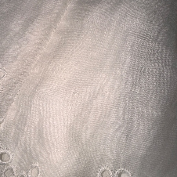 FRAME White Eyelet Puff Sleeve Mini dress Size Medium - Picture 9 of 9